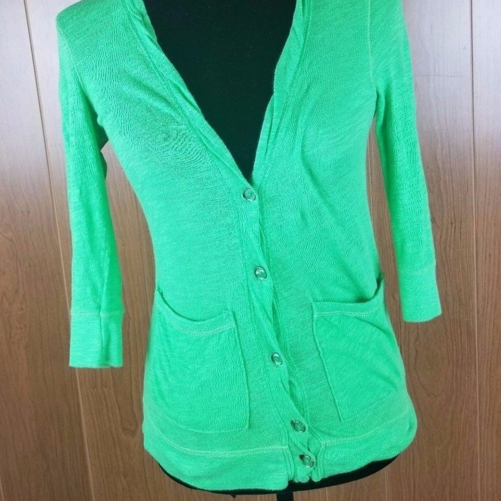 Aeropostale Cardigan Juniors XS Green